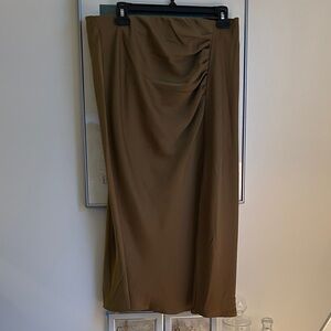 a new day Tan Pencil Skirt